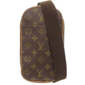 LOUIS VUITTON Authentic Brown Monogram Pochette Hobo Bag